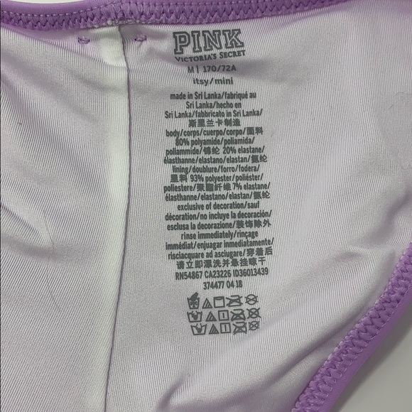 Pink Victoria’s Secret itsy mini ruched bikini Med - Picture 6 of 11